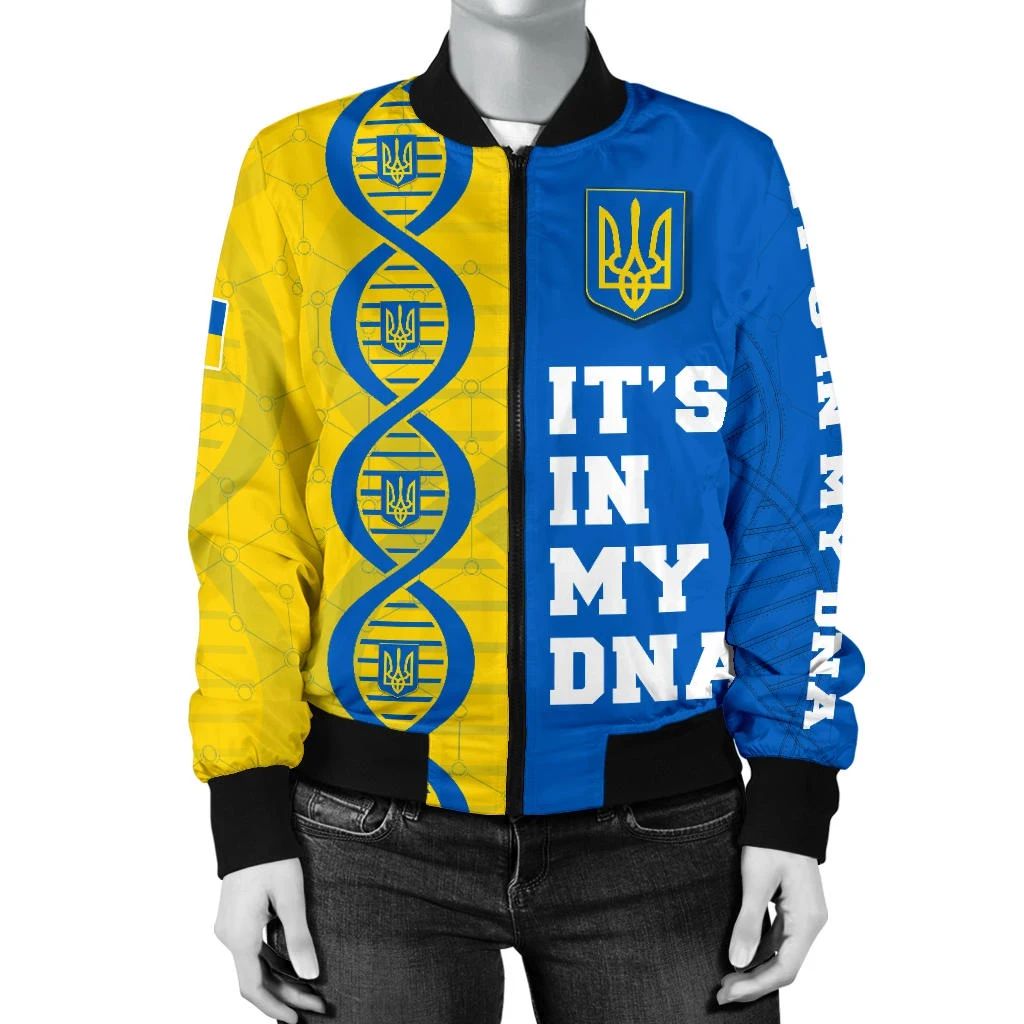 Ukraine DNA Women Bomber Jacket RLT7 - Wonder Print Shop