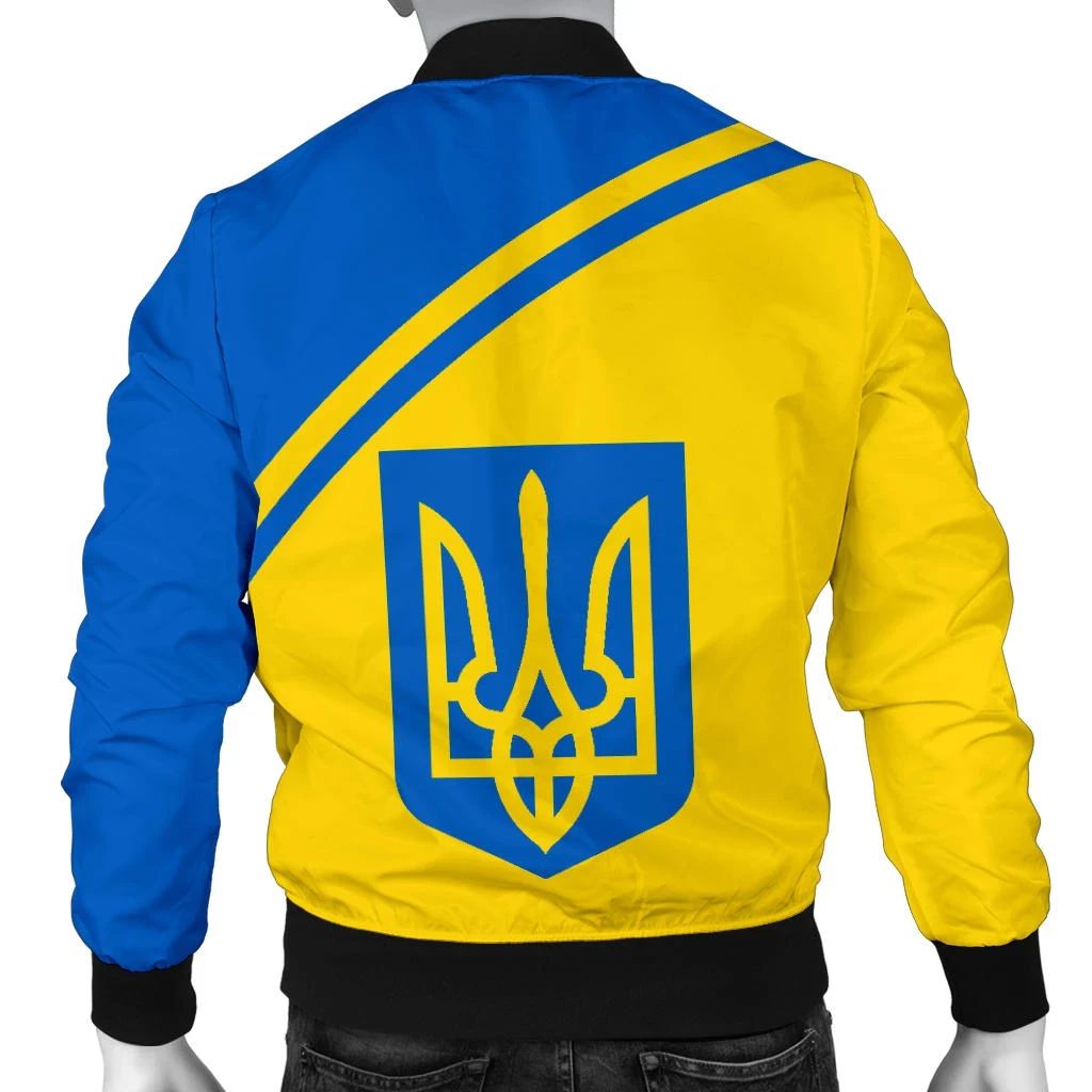 Ukraine Men's Bomber Jacket Curve Version RLT7 - Wonder Print Shop