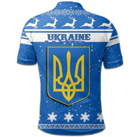 Christmas Ukraine Polo Shirt Coat Of Arms RLT7 - Wonder Print Shop
