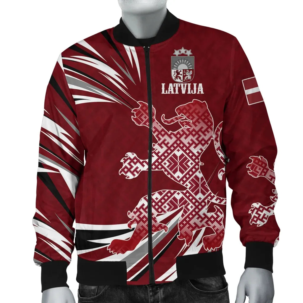 Latvia - The Latvian Lion Bomber Jacket RLT6 - Wonder Print Shop