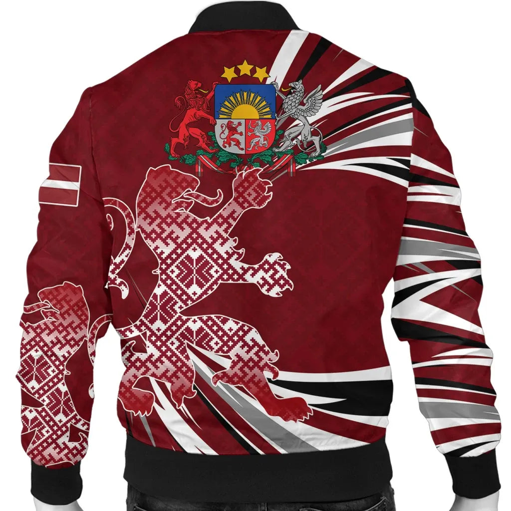 Latvia - The Latvian Lion Bomber Jacket RLT6 - Wonder Print Shop