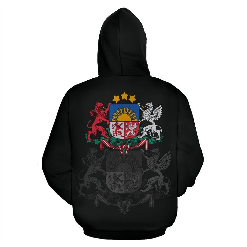 Latvia Pullover Hoodie RLT6 - Wonder Print Shop