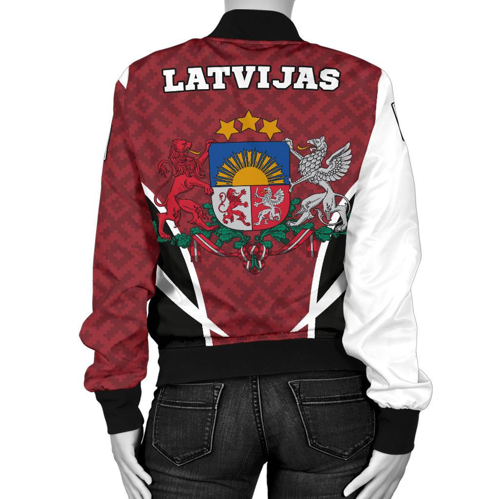 Latvia Bomber Active Women RLT6 - Wonder Print Shop