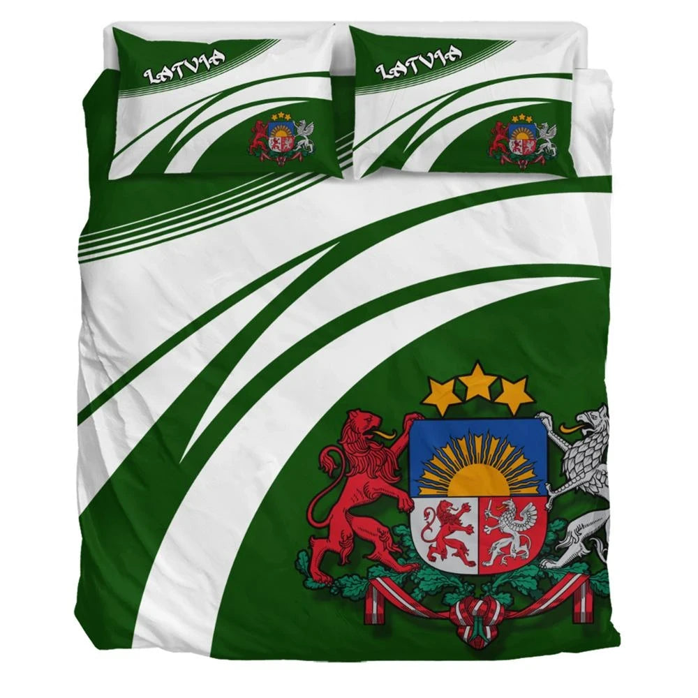 Latvia Coat Of Arms Bedding Set Cricket RLT6 - Wonder Print Shop