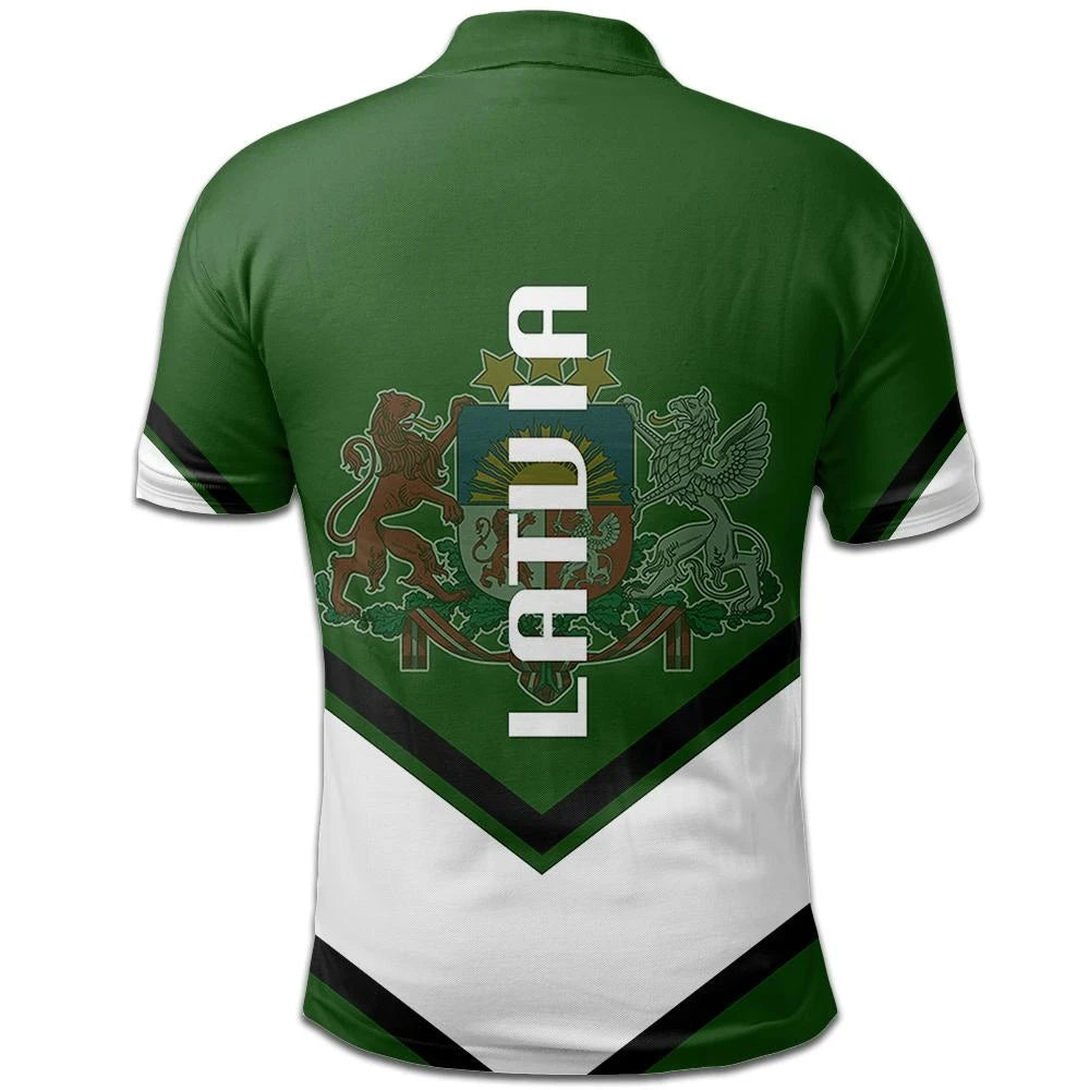 Latvia Coat Of Arms Polo Lucian Style RLT6 - Wonder Print Shop