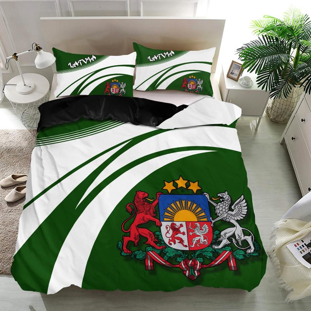 Latvia Coat Of Arms Bedding Set Cricket RLT6 - Wonder Print Shop