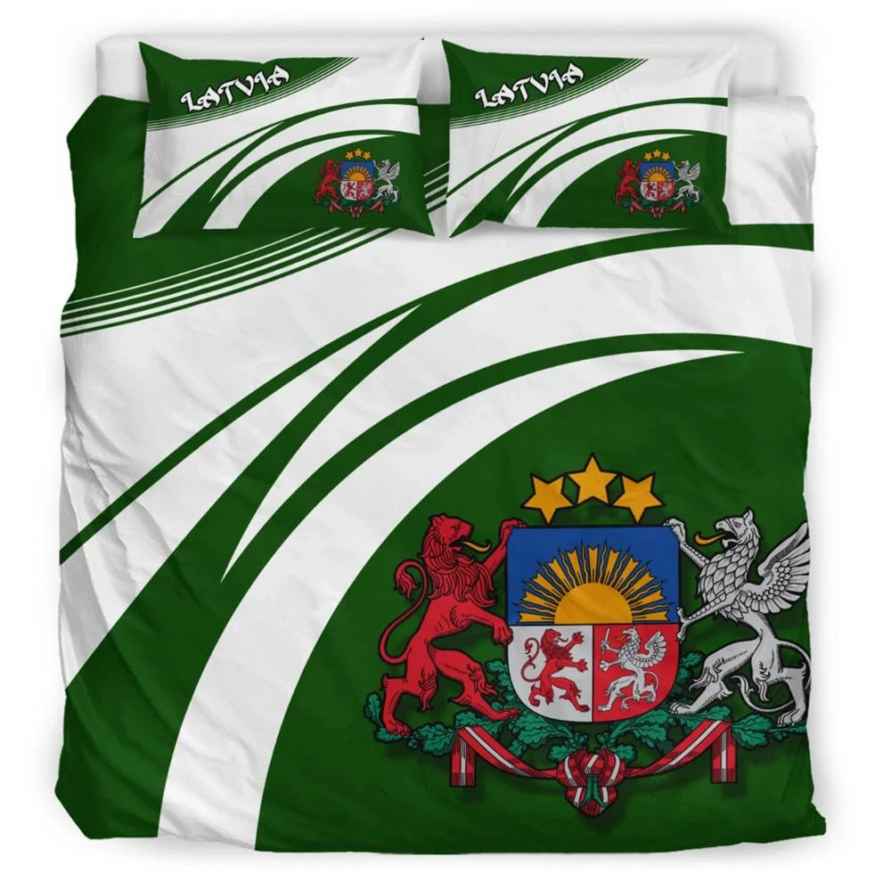Latvia Coat Of Arms Bedding Set Cricket RLT6 - Wonder Print Shop