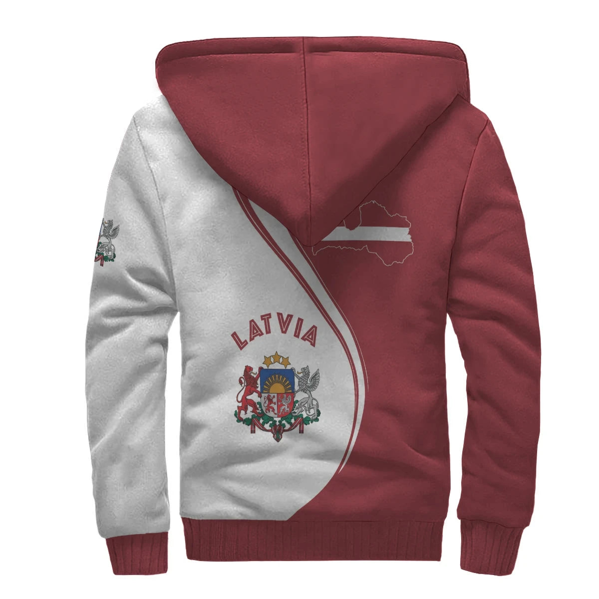 Latvia Sherpa Hoodie - Generation RLT6 - Wonder Print Shop