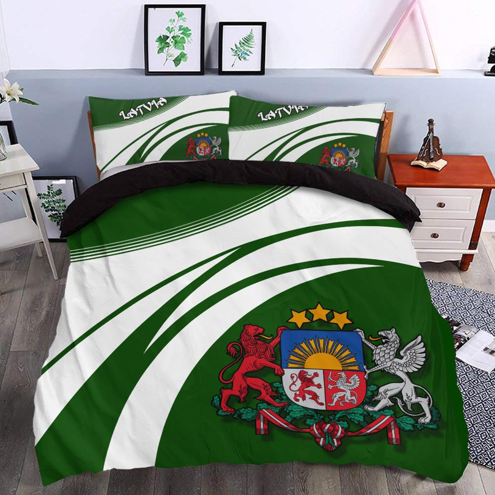 Latvia Coat Of Arms Bedding Set Cricket RLT6 - Wonder Print Shop