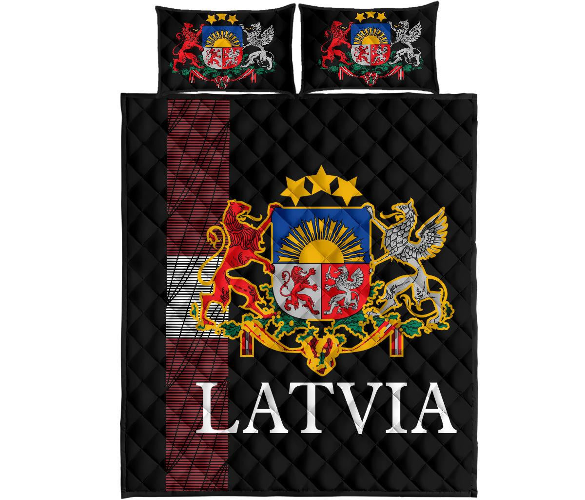 Latvia - United Quilt Bed Set RLT6 - Wonder Print Shop