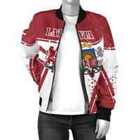 Latvia Women's Bomber Jacket - Latvia Pride RLT6 - Wonder Print Shop