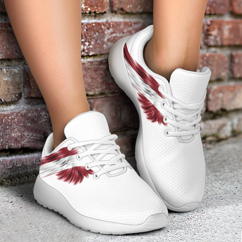 Latvia Sneakers Wings Flag Women's/Men's RLT6 - Wonder Print Shop