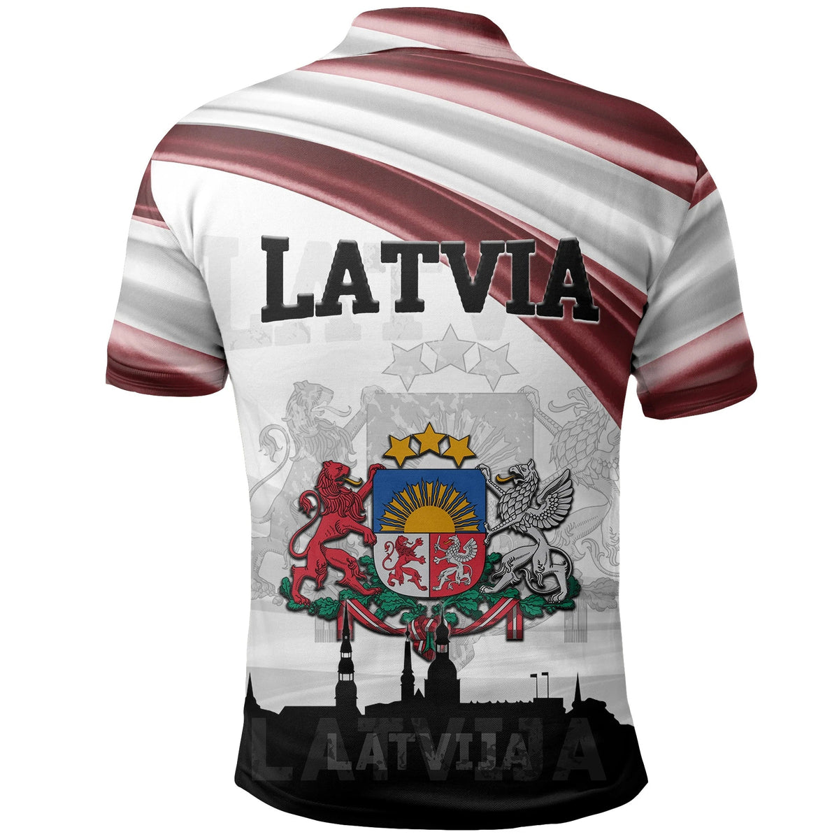 Latvia Polo Shirt Flag Latvija Riga RLT6 - Wonder Print Shop