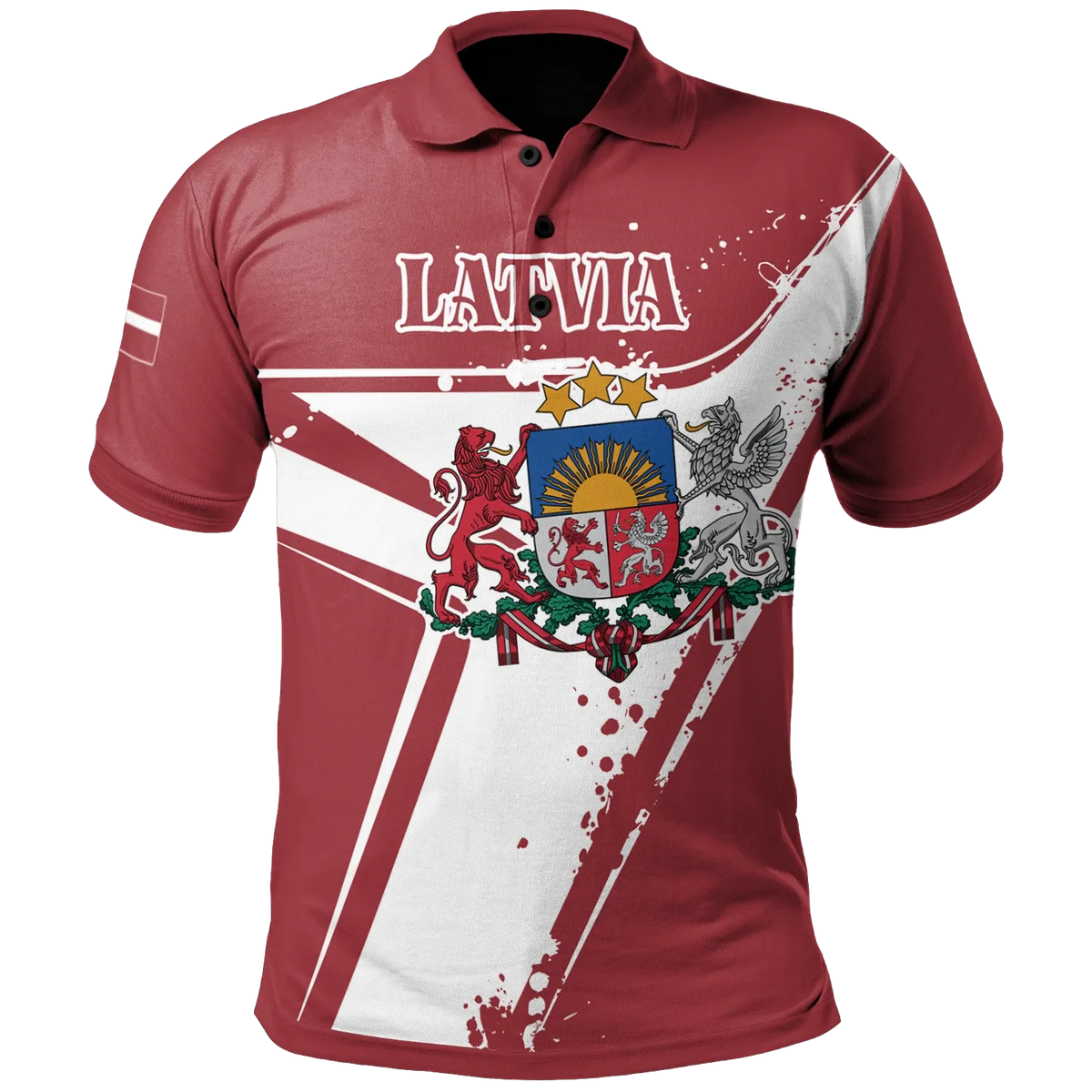 Latvia polo_shirt - Latvia Pride RLT6 - Wonder Print Shop