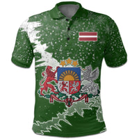 Latvia Polo Shirt Christmas Coat Of Arms X Style8 RLT6 - Wonder Print Shop