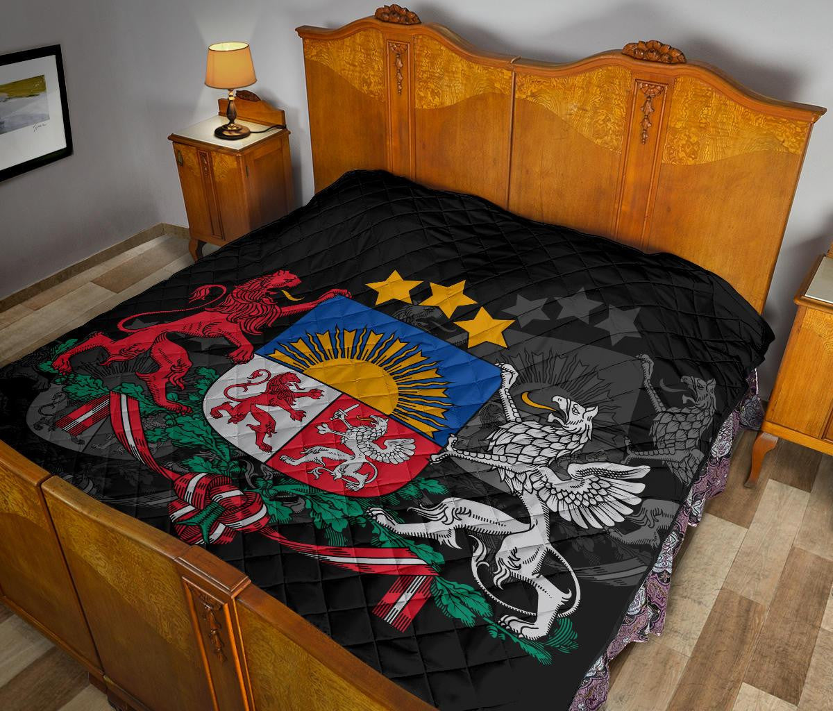 Latvia Quilt - Premium Quality RLT6 - Wonder Print Shop