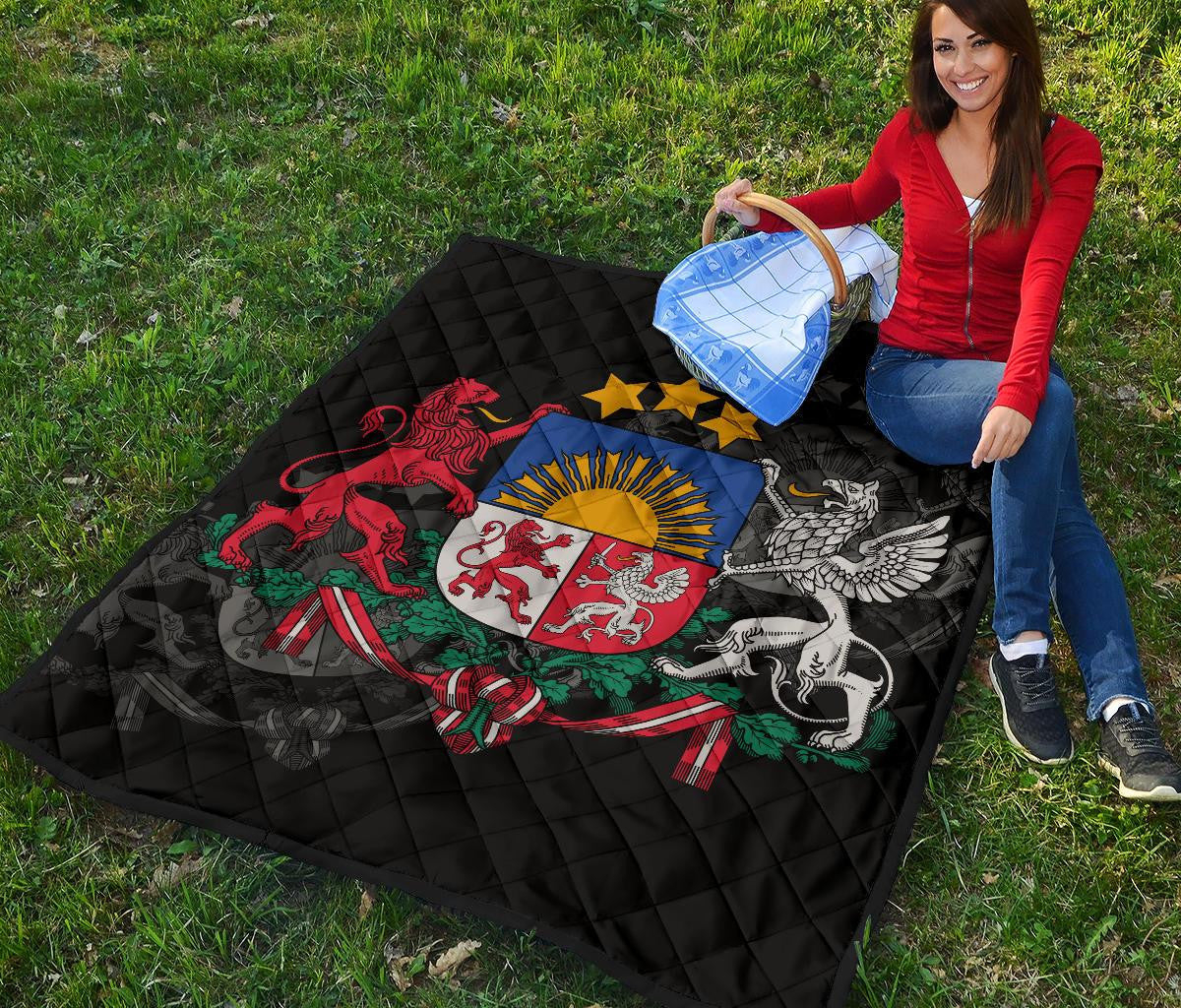 Latvia Quilt - Premium Quality RLT6 - Wonder Print Shop