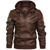 Latvia Zipper Leather Jacket RLT6 - Wonder Print Shop