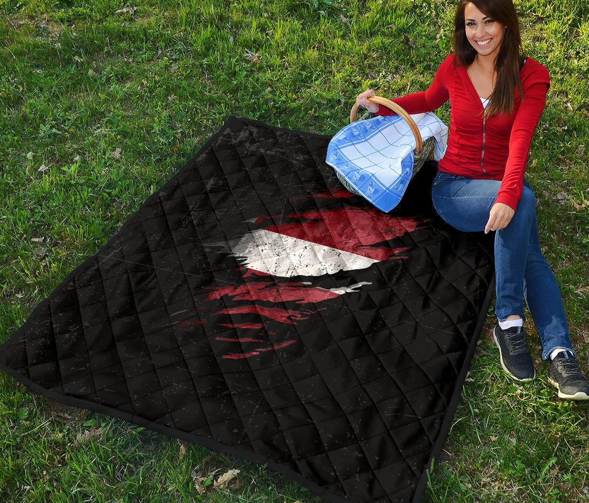 Latvia In Me Premium Quilt - Special Grunge Style RLT6 - Wonder Print Shop