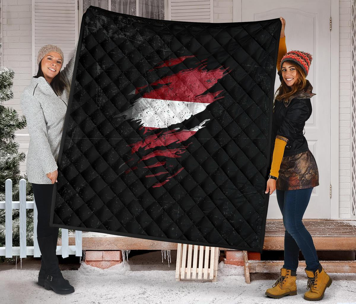 Latvia In Me Premium Quilt - Special Grunge Style RLT6 - Wonder Print Shop
