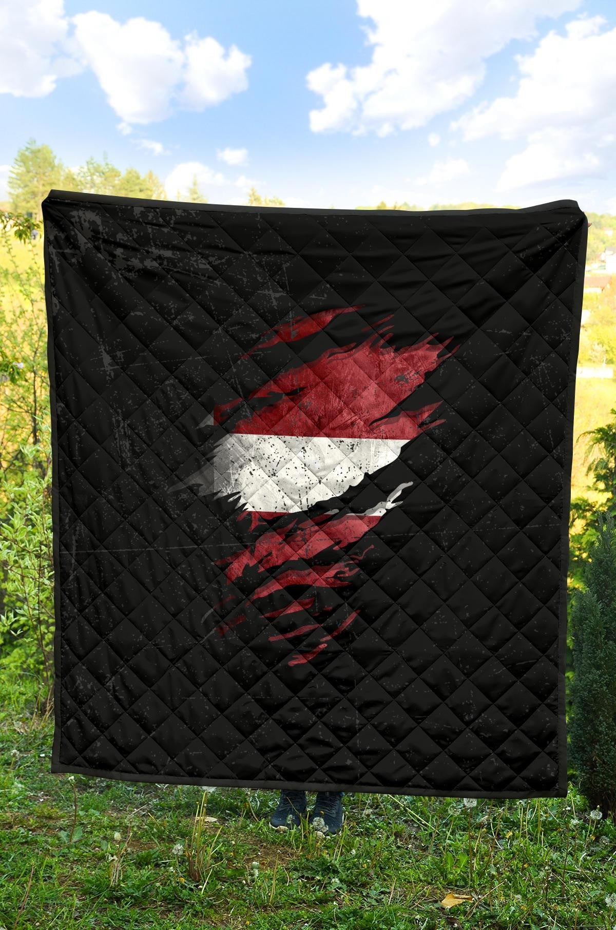 Latvia In Me Premium Quilt - Special Grunge Style RLT6 - Wonder Print Shop