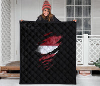 Latvia In Me Premium Quilt - Special Grunge Style RLT6 - Wonder Print Shop