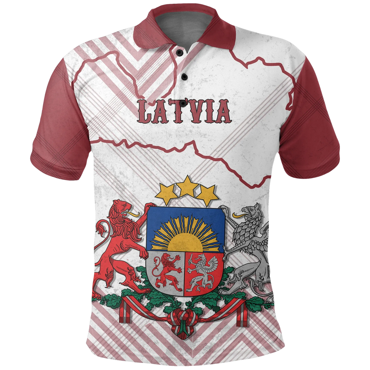 Latvia Polo Shirt RLT6 - Wonder Print Shop