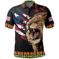 Liberia Polo Shirt Rasta Lion Flag RLT6 - Wonder Print Shop