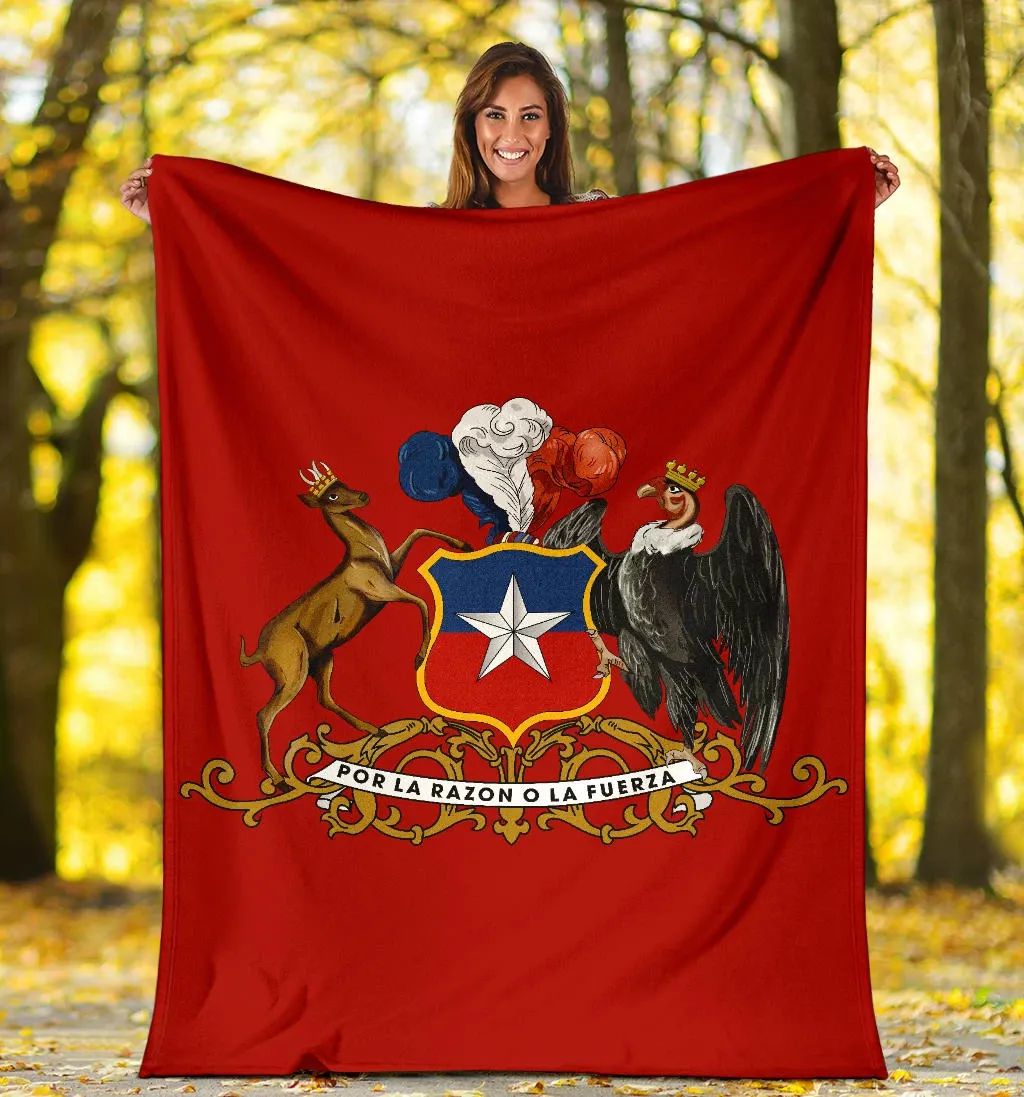 Chile Premium Blanket Special Coat of Arms RLT7 - Wonder Print Shop
