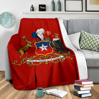 Chile Premium Blanket Special Coat of Arms RLT7 - Wonder Print Shop