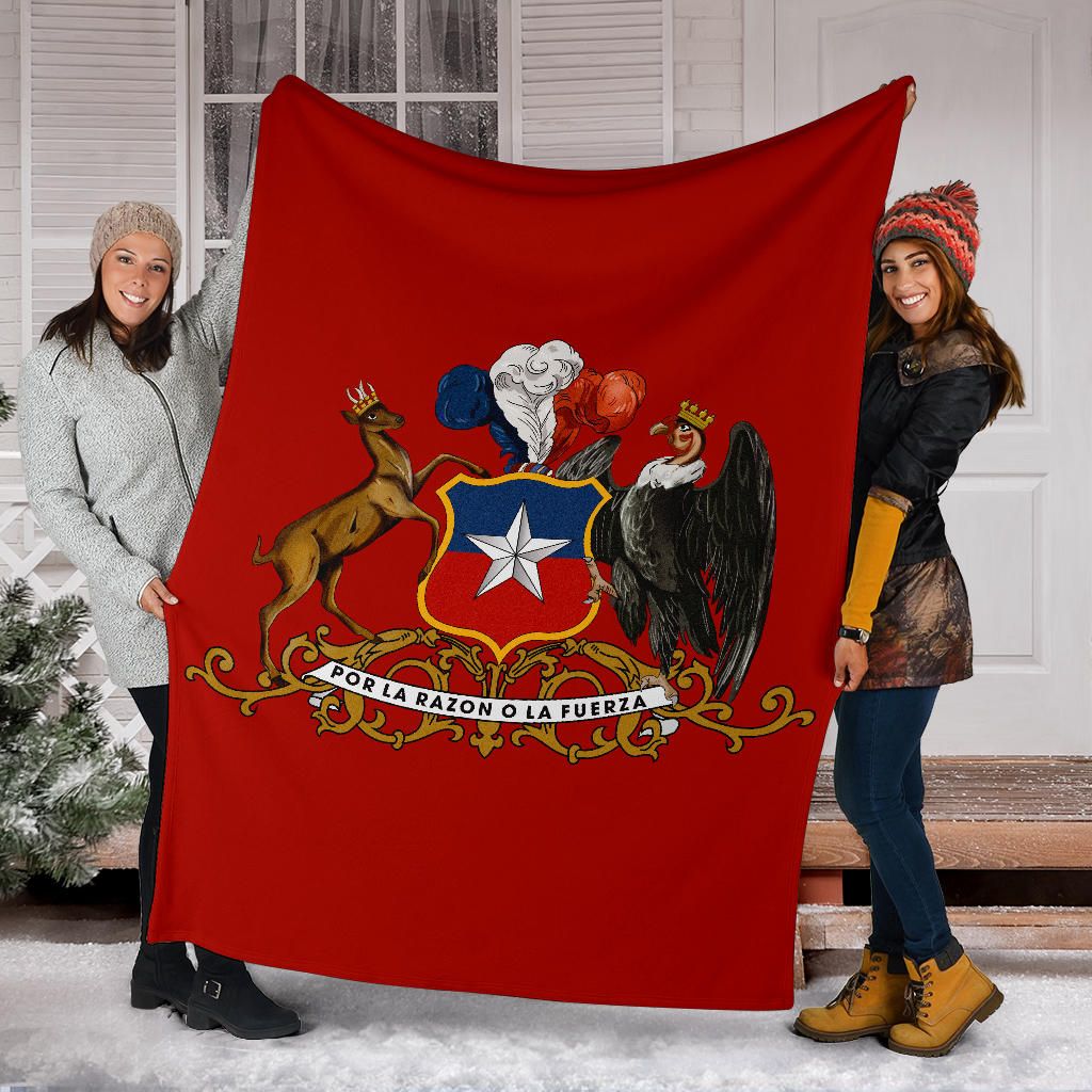 Chile Premium Blanket Special Coat of Arms RLT7 - Wonder Print Shop