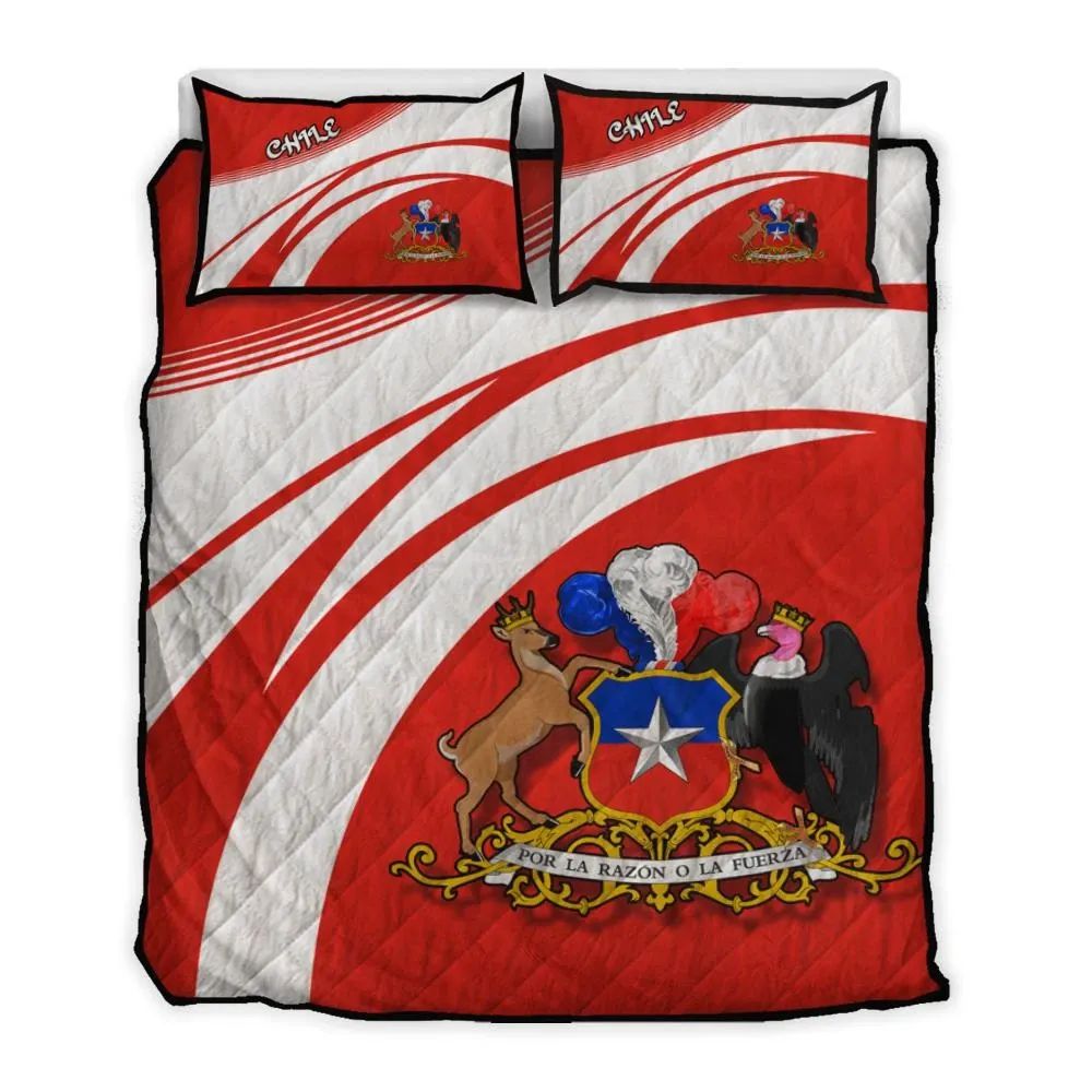 chile-coat-of-arms-quilt-bed-set-cricket