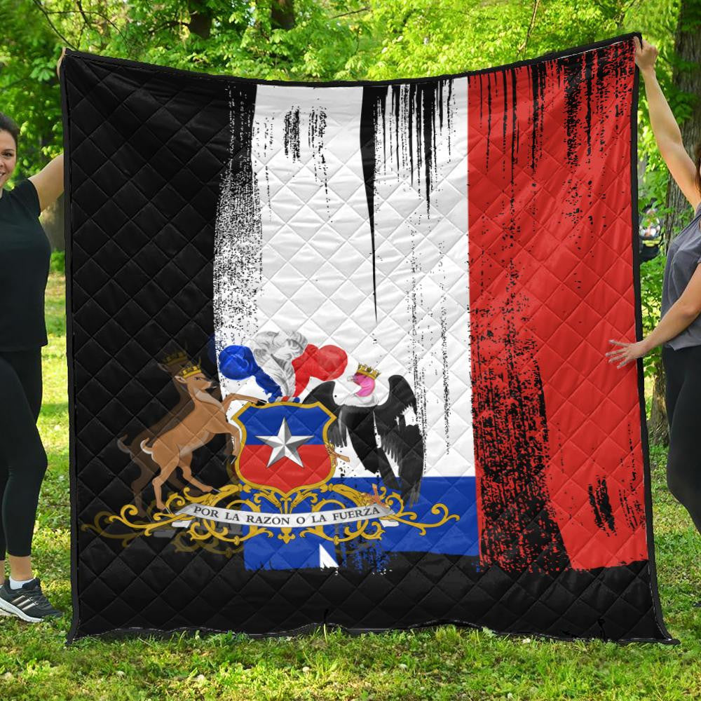Chile Flag Premium Quilt Flag Style RLT7 - Wonder Print Shop
