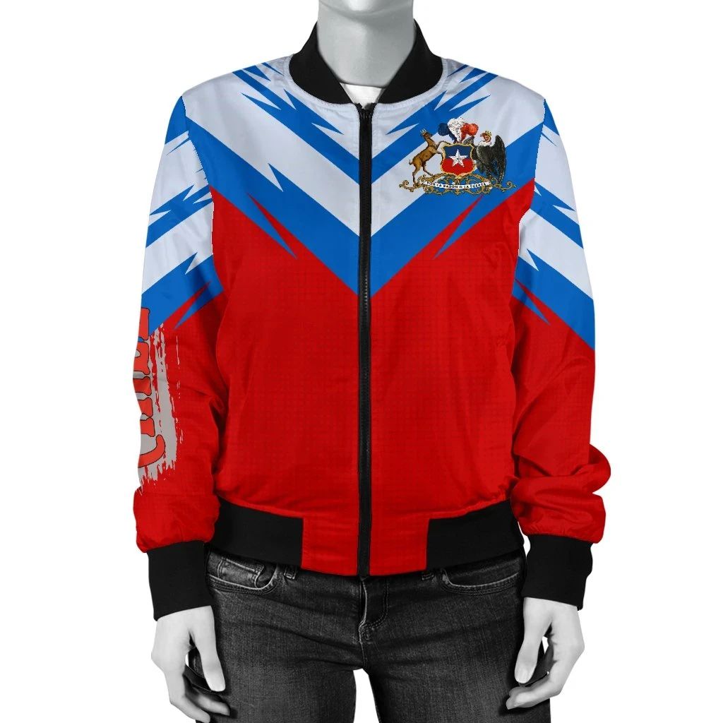 Chile Women's Bomber Jacket New Release RLT7 - Wonder Print Shop