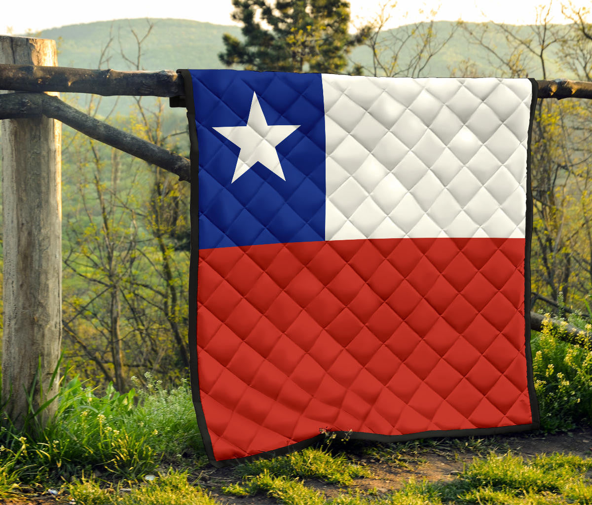 Chile Flag Premium Quilt RLT7 - Wonder Print Shop