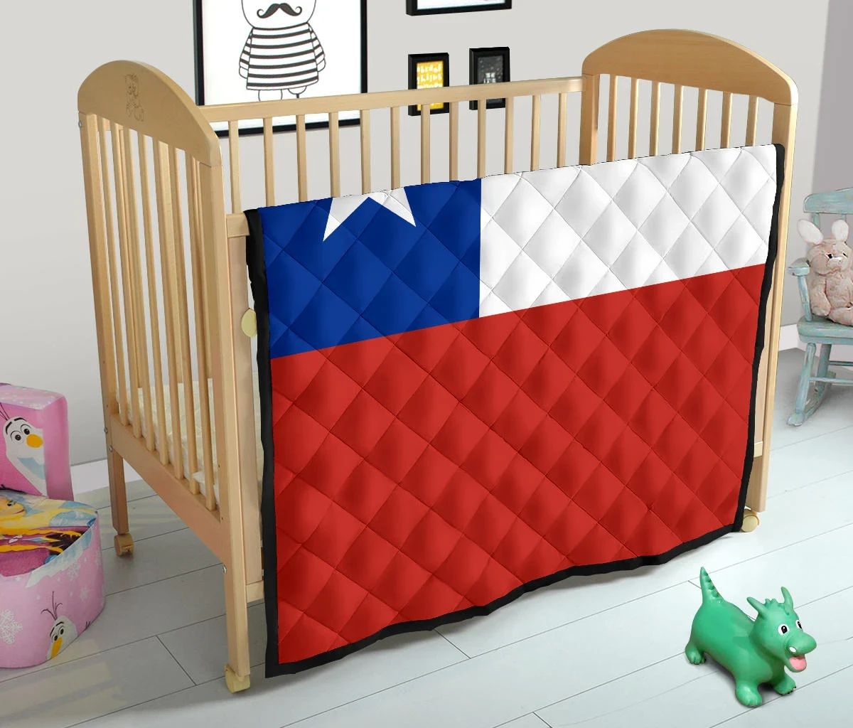 Chile Flag Premium Quilt RLT7 - Wonder Print Shop