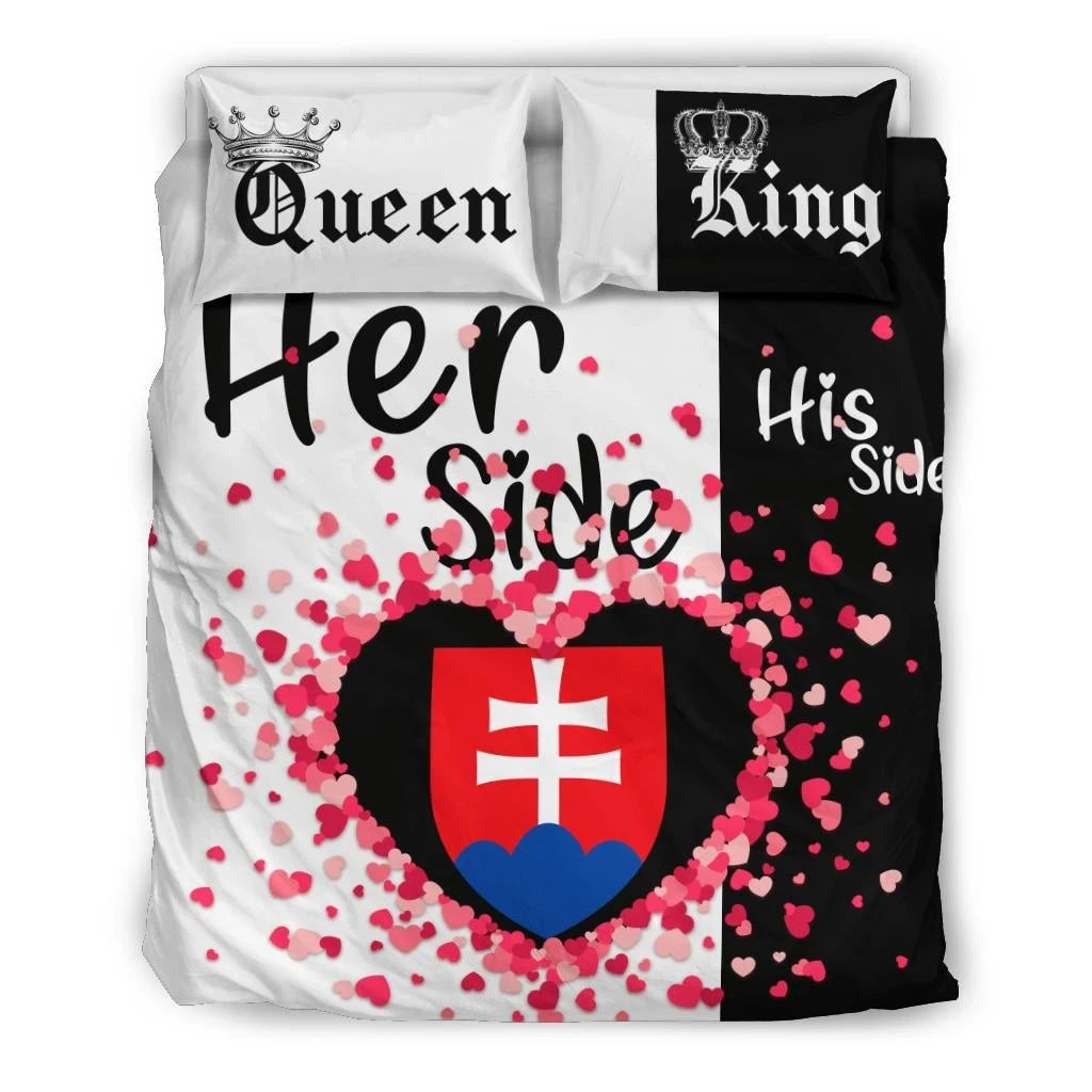 Slovakia Bedding Set Couple King/Queen Her Side/His Side RLT13 - Wonder Print Shop