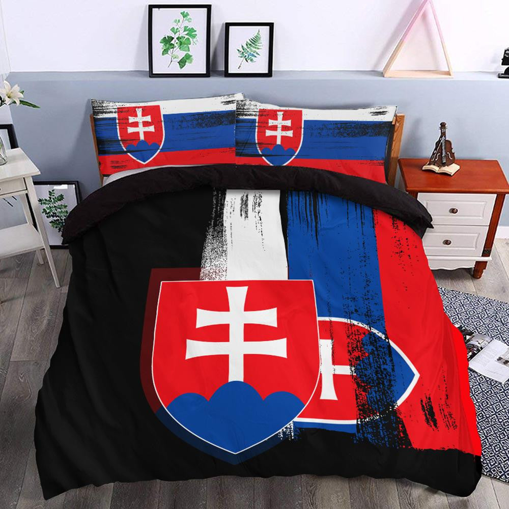 Slovakia Flag Bedding Set Flag Style RLT13 - Wonder Print Shop