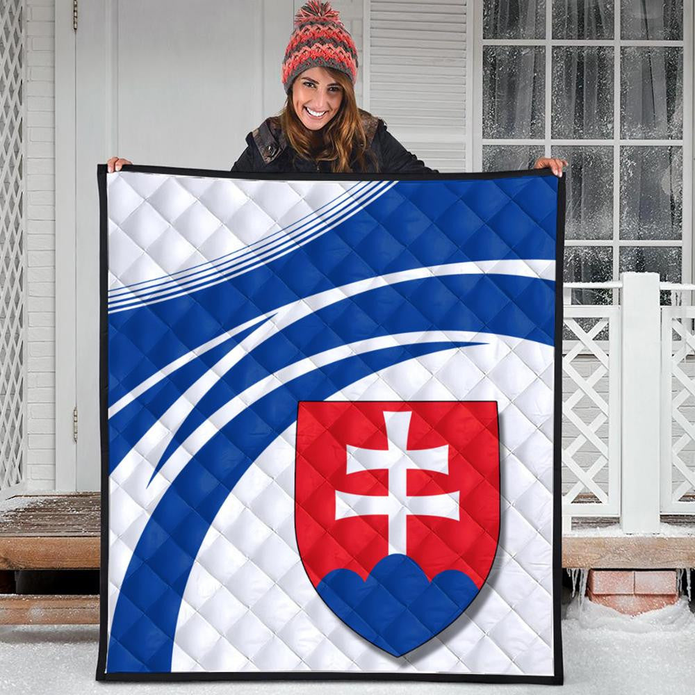 Slovakia Coat Of Arms Premium Quilt Cricket RLT13 - Wonder Print Shop