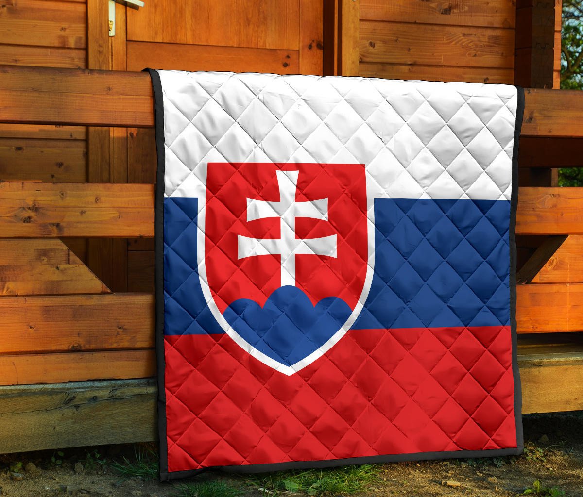 Slovakia Flag Premium Quilt RLT13 - Wonder Print Shop