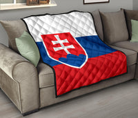 Slovakia Flag Premium Quilt RLT13 - Wonder Print Shop