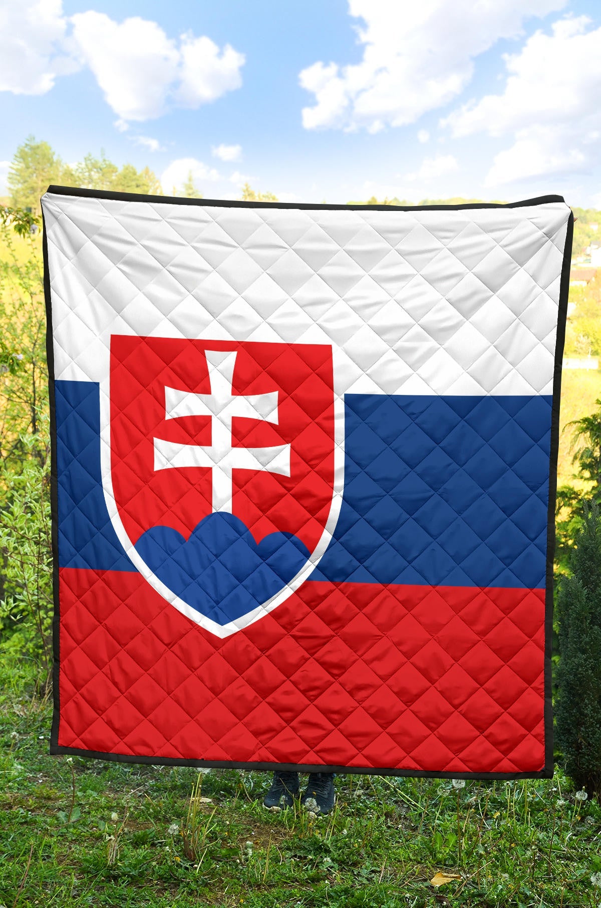 Slovakia Flag Premium Quilt RLT13 - Wonder Print Shop