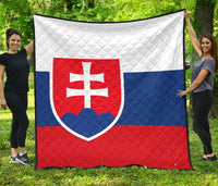 Slovakia Flag Premium Quilt RLT13 - Wonder Print Shop