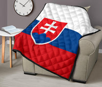 Slovakia Flag Premium Quilt RLT13 - Wonder Print Shop