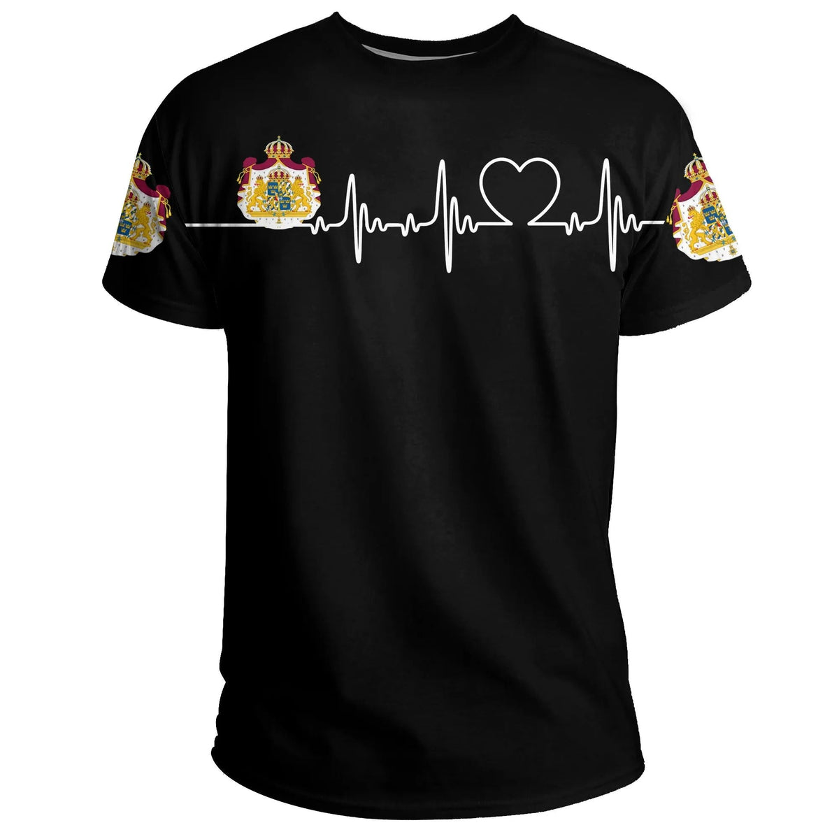 Sweden T Shirt Heartbeat RLT7 - Wonder Print Shop