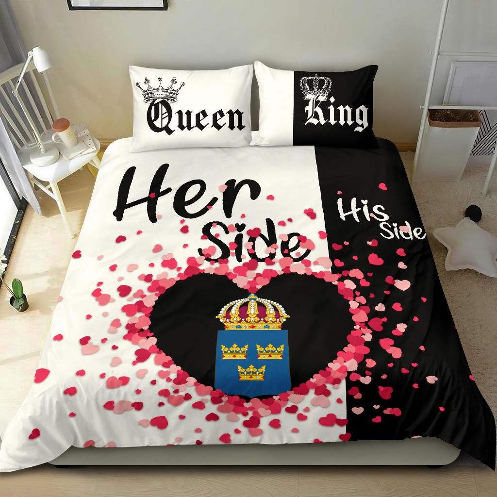 Sweden Bedding Set Couple King/Queen Her Side/His Side Ver.01 RLT7 - Wonder Print Shop