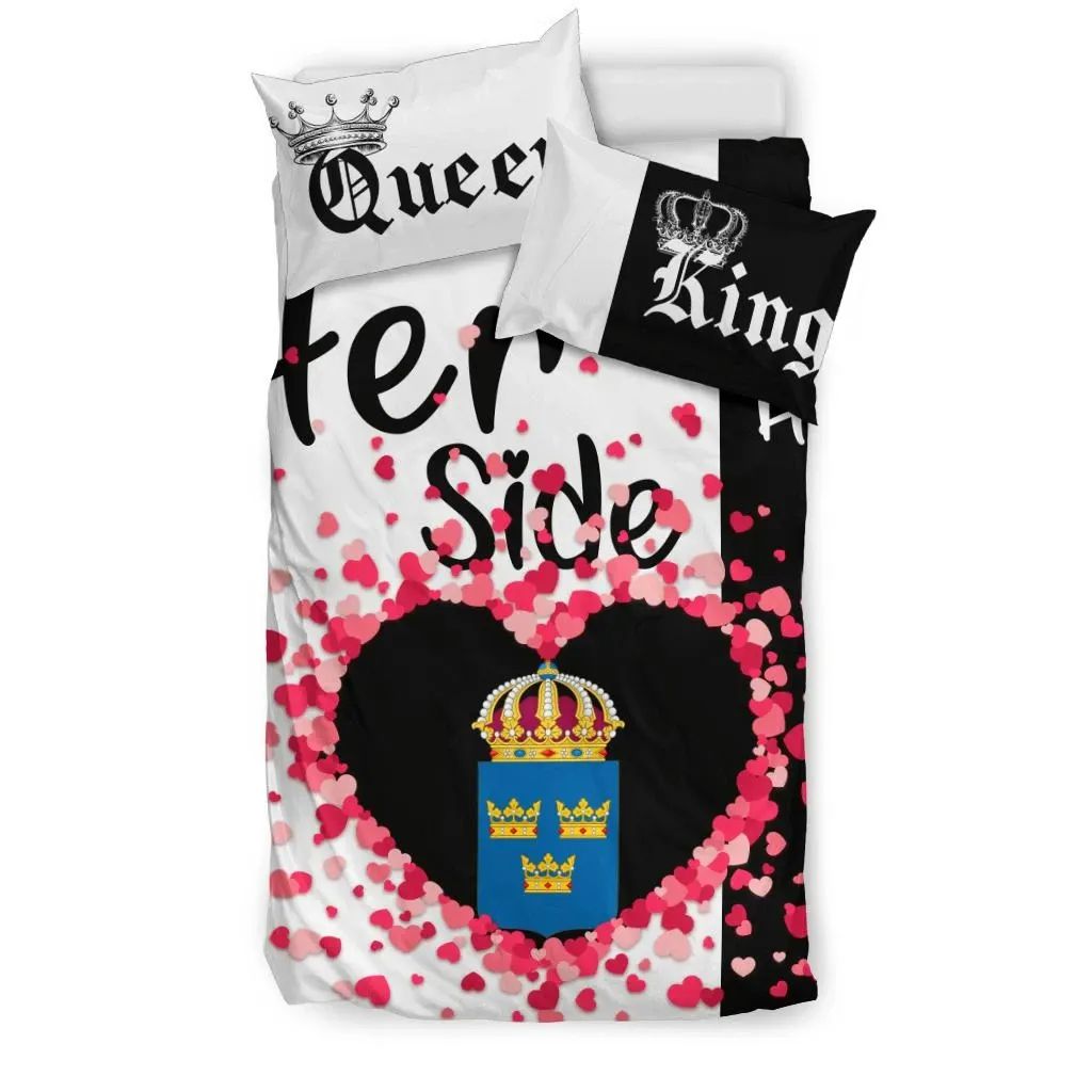 Sweden Bedding Set Couple King/Queen Her Side/His Side Ver.01 RLT7 - Wonder Print Shop
