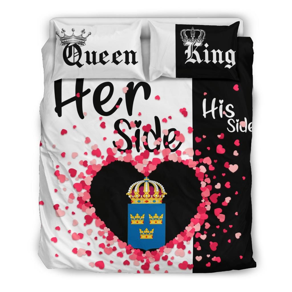 Sweden Bedding Set Couple King/Queen Her Side/His Side Ver.01 RLT7 - Wonder Print Shop