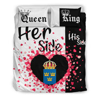Sweden Bedding Set Couple King/Queen Her Side/His Side Ver.01 RLT7 - Wonder Print Shop