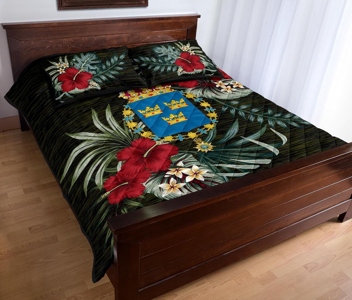Sweden Quilt Bed Set Special Hibiscus RLT7 - Wonder Print Shop